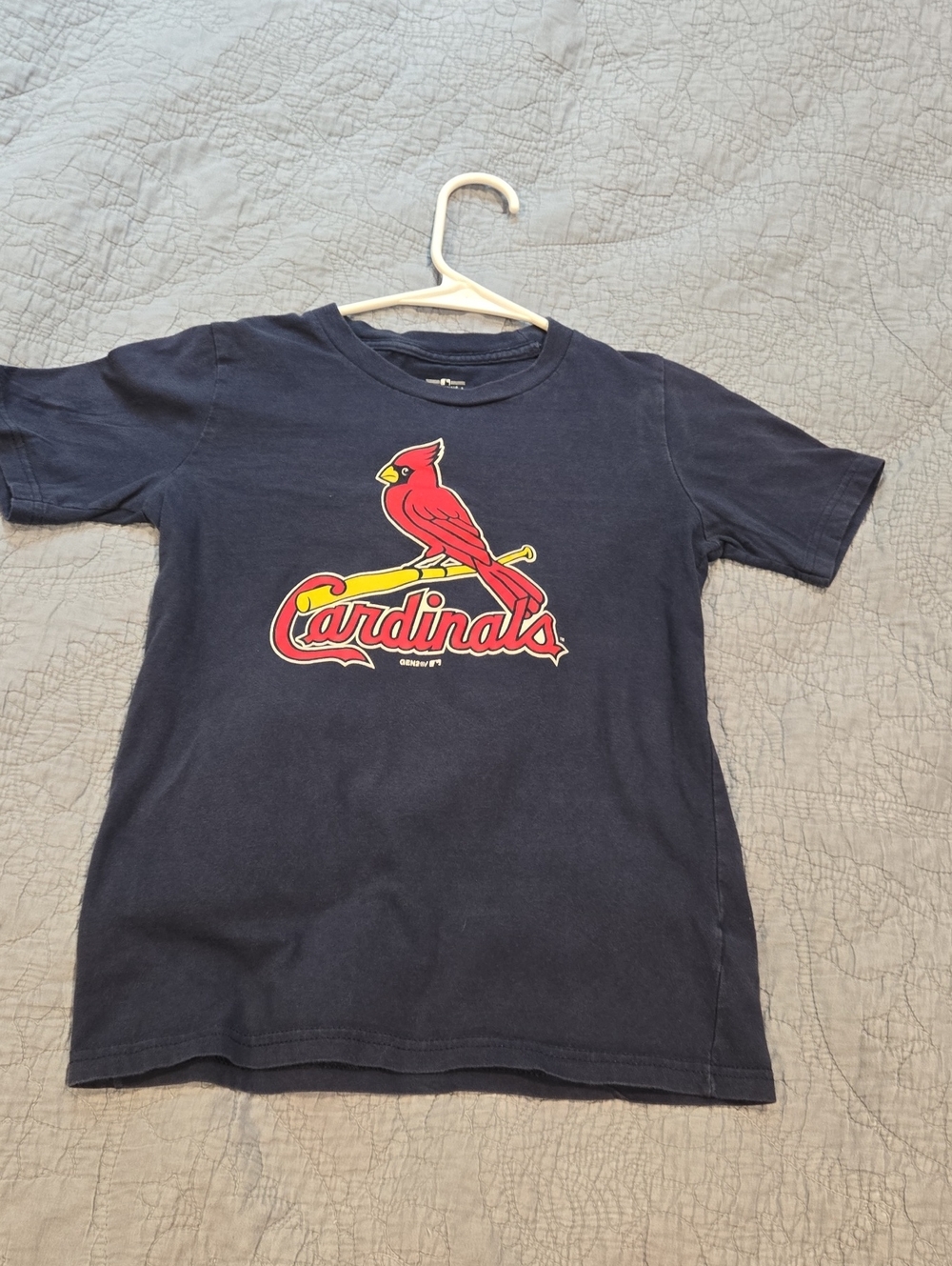 Gen2 Cardinals Kids Small Graphic Tee - Navy Blue Short Sleeve Shirt